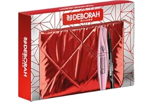 Deborah Milano - Pochette Idea Regalo, include Mascara MyPower Volume e Eyeliner Pen 24 Ore Extra Nero, N.06