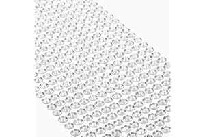 ‎MOVOJA MOVOJA Silberne Glitzersteine Selbstklebend - 504 Stk 6 mm | Klebesteine Zum Basteln Glitzersteine Selbstklebend Silber Kristall Edelstein Aufkleber Fliesen Selbstklebende Strasssteine Glitzer Sticker