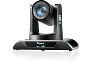 Tenveo Cámara PTZ NDI 20x Zoom óptico con Seguimiento automático AI, HDMI/LAN/USB3.0 PoE, FHD 1080P 60FPS para Iglesia/transmisión en Vivo/videoconferencia
