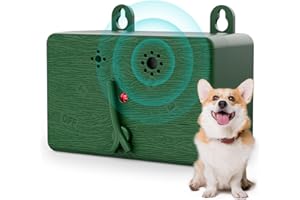 QEWEUUIE Anti barking device for dogs,4 Frequencies training & behaviour aids for dogs,Indoor Outdoor 50 feet long effective distance, waterproof, wall mounted dog barking deterrent devices