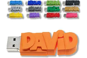 Memoria USB Personalizada con el Texto Que tú decidas–Elige Entre 15 Colores Diferentes - USB 3.0-8GB o 16GB o 32GB - un Regalo Original y único