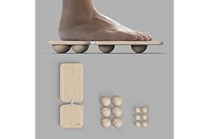 NATURE CARE SteadySole foot balance board for lower leg mobility training | Wobble Board Balance Trainer | Foot exercises for fallen arches splayfoot and supination | Blackboard foot trainer alternative
