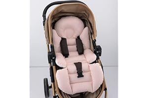 Pushchair/Stroller Cushion- Pram Accessories -Seat Liner -Umay Baby 100% Cotton (Pink)