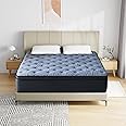 Molblly 20CM Memory Foam Hybrid Queen Mattress, Medium Firm Individually Wrapped Coils Innerspring Mattress in a box, 150 * 190 * 20CM