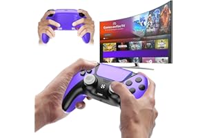 Ruibopad Ymir PS4 Controller für PlayStation 4,Kabelloser Multiplattform Controller mit 2 Rücktasten & Turbo, kompatibel mit PC/iOS/Android/Mac/Steam/TV/Tesla， (Lila)