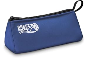 BreezyPacks Breezy Extra Insulin Pens Cooler Travel case | EpiPen Carry Case Medical Travel Cooler Bag | Recharges by Itself - No wetting, Freezing or Electricity | TSA Approved (Navy)