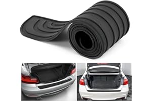 Esteopt Car Rear Bumper Protector, Universal Anti-Scratch Rubber Guard Cover for Car Pickup Truck SUV (36'' x 2.7'' Black)