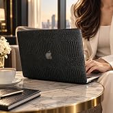 McStorey MacBook Air 13 Kılıfı A2337 M1 A2179 A1932 Uyumlu Premium Timsah Desenli Deri Dokulu Hard Case Sert Koruyucu Kapak İ