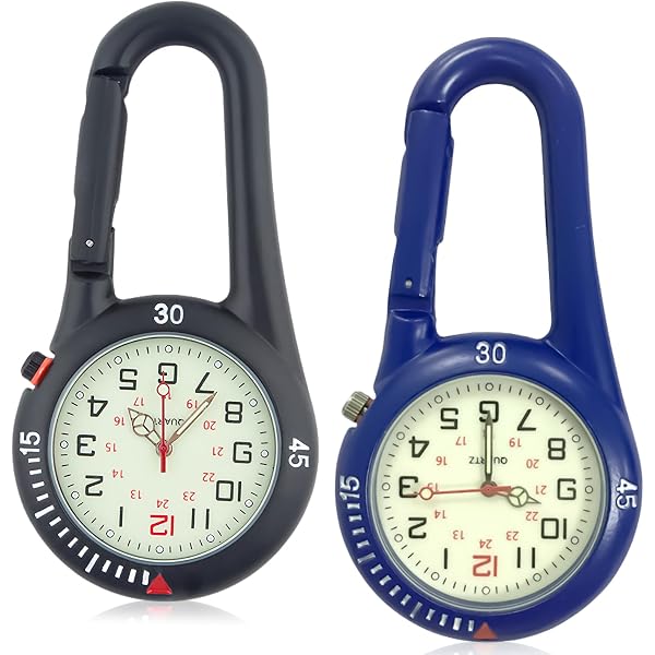 Lot De 2 Montres à Mousqueton Lumineuses - Pour Outdoor Et Sport | Étanches Et Pratiques