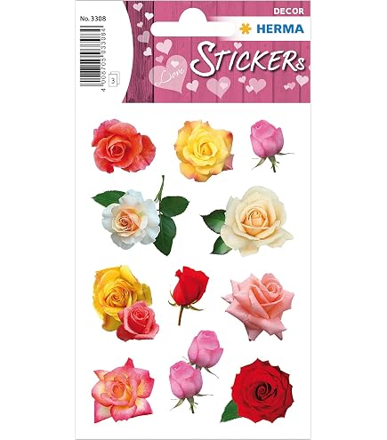 Herz-Aufkleber Set – 290 Stück, Selbstklebend, Permanent, In Bunten Farben & Mustern, Für Basteln, Geschenke, Valentinstag (11,4 X 15,2 Cm Bögen)