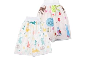 FLYISH DIRECT Baby Trainingshose High Waist Cotton Sleepy Windelhose Urinpolster Klimmzüge Lernhose Potty Underwear Windelunterwäsche 2 Stück, 4-8 Jahre, L(4-8T)