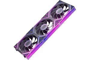 AsiaHorse NyotaUltra ARGB - Ventola per PC da 120 mm, 3 pezzi, RGB Daisy Chain PC Ventola [Infinity Mirror] [HDB] 58.5 CFM/2000 RPM/2.07MMH2O 4 Pin PWN & 5V 3Pin ARGB per Asus Aura MSI