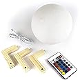 eWINNER Moon Lamp 16 Colors LED Night Light 3D Printing Moon Light with Stand & Remote/Touch Control and USB Rechargeable / Moon Light Lamps for kids friends Lover Birthday Gifts (Diameter 5.9 INCH)