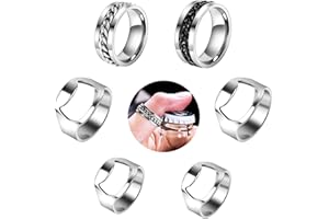 DASYUSUO Flaschenöffner Ring 6Pcs Bier Ringöffner Ring Flaschen Öffner Mini Flaschenöffner Ring Edelstahl Ring Bier öffner für Restaurant, Bar, Party