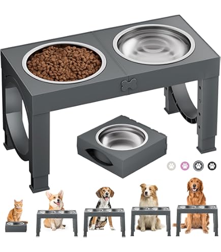 Adori Voerbak Op Standaard Hout Dubbel Grey Wash - Hondenvoerbak - Voerbak - Pets Place Adori Voerbak Op Standaard Hout Dubbel Grey Wash - Hondenvoerbak - Voerbak - Pets Place
