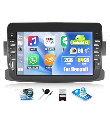 4+64G] Hodozzy Carplay Car Radio For Renault Captur Dacia Sandero