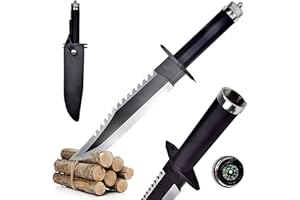 YOUR LIVING ART Couteau utilitaire d’extérieur à lame fixe – Outil polyvalent pour le camping et les activités en plein air