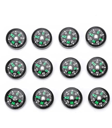 12 stuks knopkompas bulk, kompas voor kinderen, 20 mm gevuld kompas, zakkompas voor kamperen, wandelen, varen 12 stuks knopkompas bulk, kompas voor kinderen, 20 mm gevuld kompas, zakkompas voor kamperen, wandelen, varen