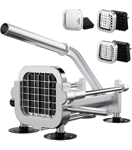 Tagliapatate Professionale Anatole - 4 Lame Acciaio Inox (6mm/9mm/13mm), Per Patate, Carote