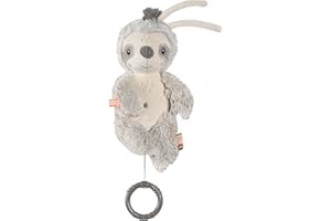 Fehn mini carillon bradipo - peluche e aiuto per addormentarsi: Carillon a carica con dolce melodia Sai quante stelle ci sono nel cielo calma in ogni situazione - per neonati e bambini da 0 mesi