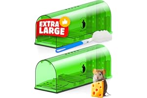 Motel Mouse Piège a Souris Vivante pour Intérieur & Extérieur - Facile à Utiliser, Facile à Nettoyer, Réutilisable, Libération sans Contact - Livré avec Manuel d'instructions et Vidéo en Français