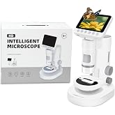3 in 1 Children's Digital Microscope, Gift for Children from 6 Years Old, Portable or Desktop Use, Observation of Nature Indo