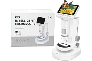 Charmline 3 in 1 microscopio per bambini, microscopio portatile multifunzionale per bambini, bambini, ingrandimento 100X–1000X, inclusa scheda SD da 32 GB