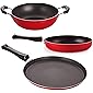 Nirlon Non-Stick Aluminium Mini Cookware Set (Tawa, Fry Pan, Kadhai)