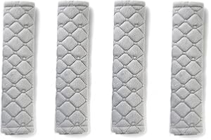 MWJC 4 Pièces Voiture Ceinture de Sécurité Voiture Protège Ceinture de Sécurité Coussin Auto Confort Pads Voiture Protège Ceinture de Sécurité Amovible pour Adultes et Enfants Protéger Cou Epaules