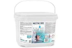 Metacril OxiNet 100, Oxygène Actif, en comprimés de 100 g, pour piscines ou spas - 3 KG