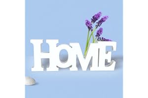 ZDFDC HOME Wooden Lettering, For Standing Letters, Decorative Wooden Lettering, Wooden Decoration (30 x 10 cm/White)