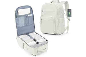 BOXSAM Handgepäck Rucksack 45x36x20 Easyjet, Travel Backpack 40x20x25 für Ryanair Wanderrucksack für Damen Herren, Flugzeug Carry-Ons Reiserucksack Casual Dayback Wasserdicht Business Rucksack