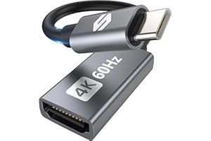 Silkland Adaptador USB C a HDMI 4K@60Hz, Adaptador HDMI a USB C (Thunderbolt 4/3 compatible), USB C to HDMI para MacBook Pro/Air iMac iPad Pro/Air, Galaxy S8-S24, Pixelbook, Dell XPS