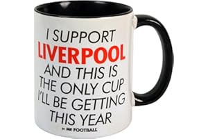 BOMBLIGHTERS Liverpool Mug - Funny Comedy Cup I Support Liverpool and This is only Cup Football Mug - Merchandise Gift for Fan, Ceramic, 250ml