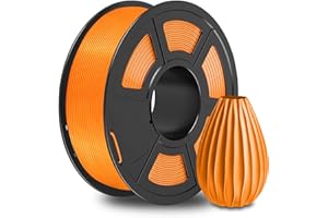 SUNLU PETG 3D Printer Filament, 3D Printing PETG Filament 1.75 mm, Strong 3D Filament, 1KG Spool (2.2lbs), Orange