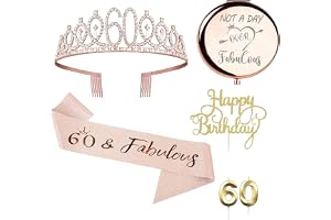 Geburtstags-Schärpe & Stirnband Zum 60. – Set Für Die Jubilarin Oder Den Jubilar