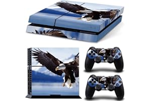 DOTBUY PS4 Skin Aufkleber Sticker Design Folie schützende Haut Schale für Sony Playstation 4 Konsole und 2 Dualshock Controller (Animal Eagle)