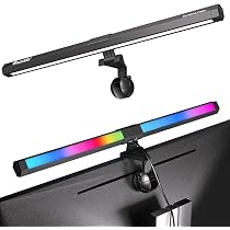 Cuifati Monitor-Lampe Mit RGB – Augenschonende LED-Leiste, Dimmbar & Farbig