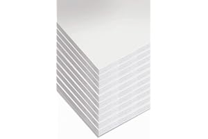 BOXES AND BOARD INTERNATIONAL LIMITED A1 White Foamboard – 5mm Thick x 10 Sheets (594mm x 841mm) – Lightweight Mounting Boards for Crafts, Displays, Signage, and Model Making