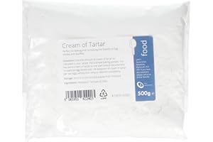 Intralabs Cream of Tartar for Baking & Playdough, Pure Food Grade Powder, 500g