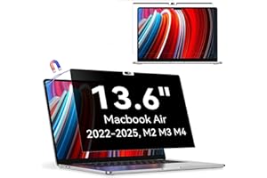 Protescreen Filtro Privacy Magnetico Premium per Macbook Air 13.6 Pollici (2025-2022,M4/M3/M2), Rimovibile Protezione schermo per Mac Air 13 M3 2024, Filtro Anti Spia Anti-Luce Blu