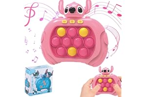 KAIMIRUI Sti-tch Pop It Giocattolo elettronico,Quick Push Bolle Gioco Console,Speed Push Game Fidget Toys ,Pop It Fidget Toy, Macchina da gioco per bambini, adatta per alleviare lo stress per bambini e adulti