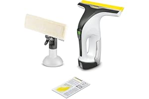 Kärcher Nettoyeur de fenêtre sans fil WV 4-4 Plus, aspirateur de fenêtre avec lèvre en silicone innovante, indicateur de niveau de batterie LED, sans batterie ni chargeur