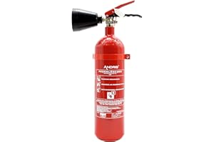 Feuerlöscher 2kg CO2 Kohlendioxid EDV geeignet EN3 inkl. ANDRIS® Prüfnachweis mit Jahresmarke