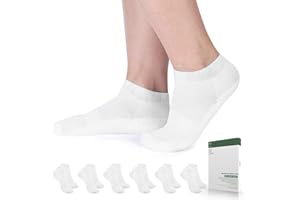 Bulinlulu Diabetic Socks for Women&Men-6 Pairs Bamboo Non Binding Diabetic Ankle Low Cut Sock Size 6-9