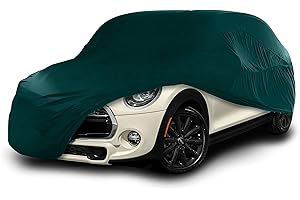 Cosmos - Copertura per auto da interno compatibile con tutte le principali City Car, Tessuto Elastico, Traspirante e Antipolvere, Morbido al Tatto, Aderente, Verde