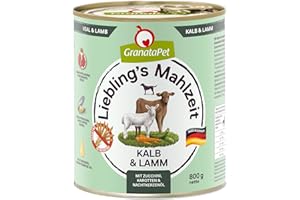 GranataPet Lieblings's húmeda, Comida para Perros sin Cereales ni aditivos de azúcar, pienso Completo con Alto Contenido de Carne y aceites, 1, 800 g (Paquete de 6), 4800
