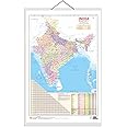 Indian Road Guide & Political Map Charts with Big font and Dust resistant Lamination | 300 GSM Recyclable Charts