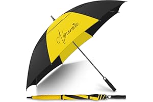 NINEMAX Ombrello Golf Antivento 62/68 Inch Ombrello Golf Grande Apertura Automatica Ombrello Gigante Da Pioggia Doppia Copertura