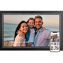 Anna Bella 10,1 inch IPS HD touchscreen digitaal frame, automatische rotatie, eenvoudige configuratie om foto's of video's op afstand te delen via AiMOR